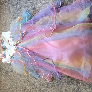 Colorful Rainbow Tulle Dress
